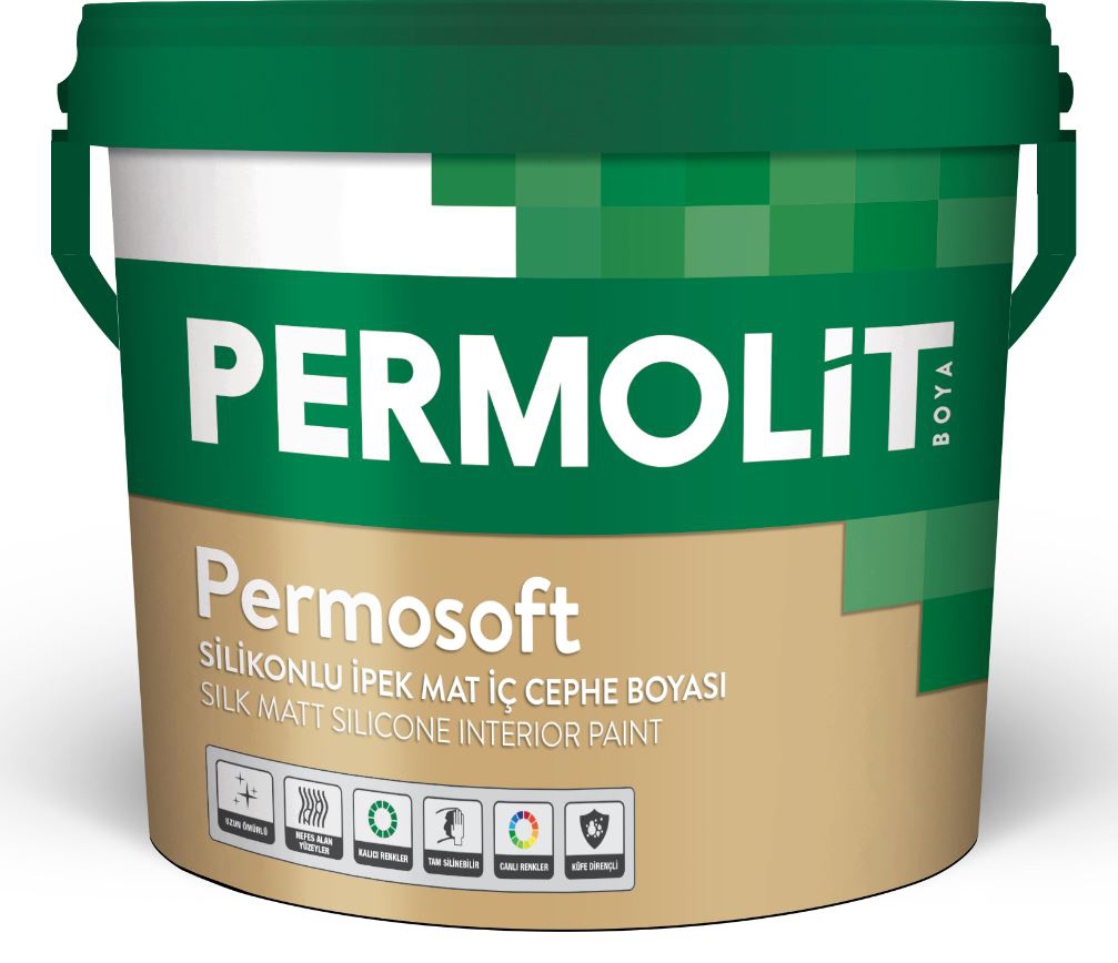 Permolit Permosoft Silikonlu İpek Mat İç Cephe Boyası 7,5 Lt