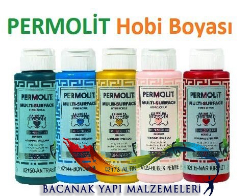 Permolit Multi Surface Akrilik Hobi Boyası 120 ML Çimen Yeşil 02159