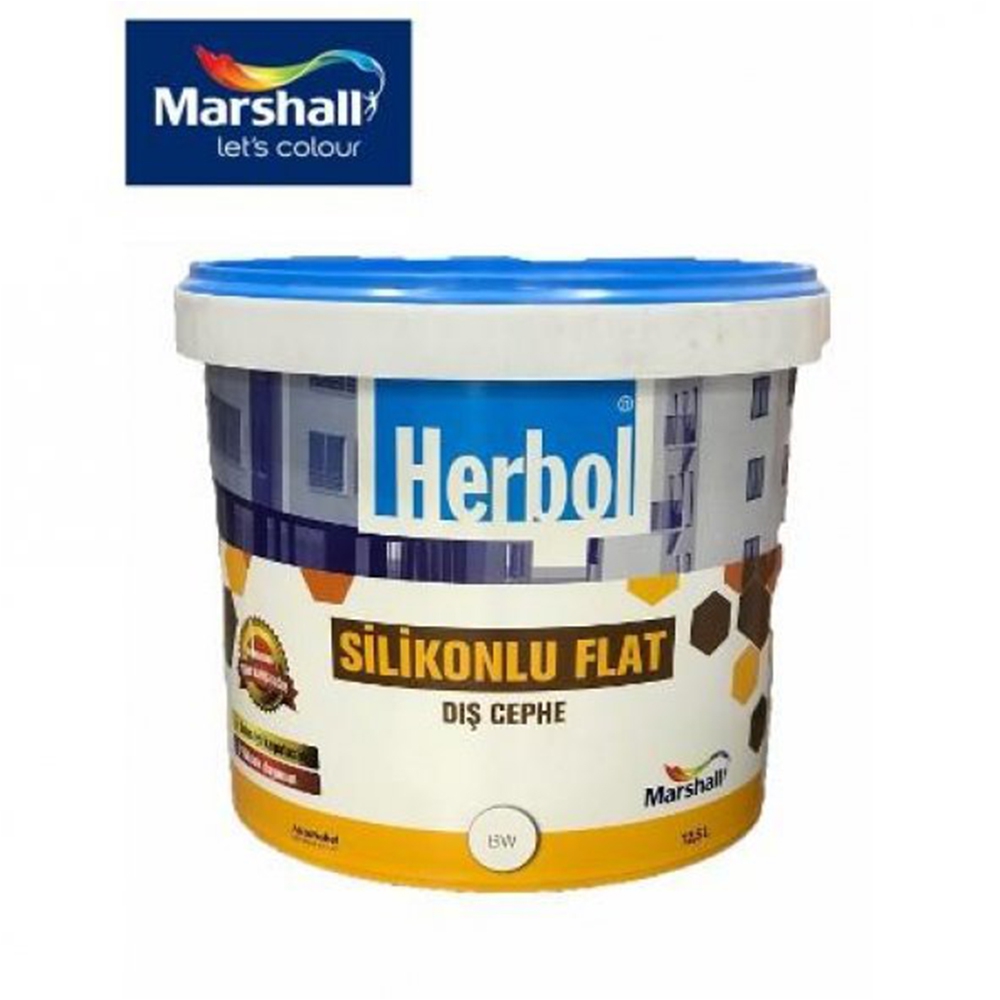 Marshall Herbol Silikonlu Flat Dış Cephe Boyası 7,5 Lt