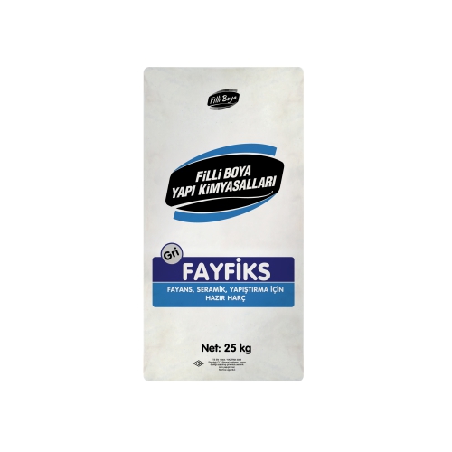 Filli Boya Fayfiks Gri 25 Kg