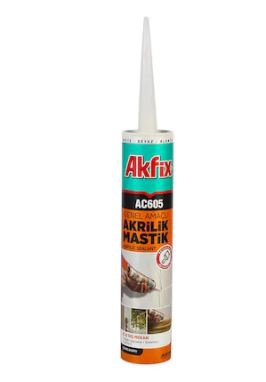 Akfix Akrilik Mastik 280 Ml Beyaz Ac605