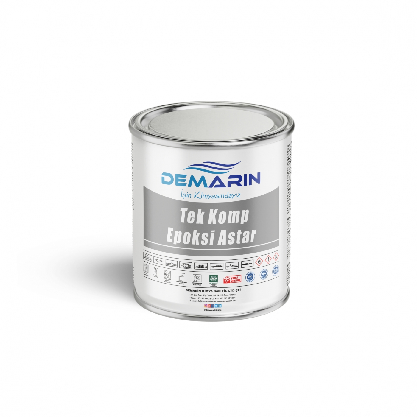 Demarin Tek Bileşenli Epoksi Astar 1 Kg