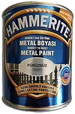 Marshall Hammerite Direkt Pas Üstü Pürüzsüz Metal Boya Gümüş 0.75 Lt