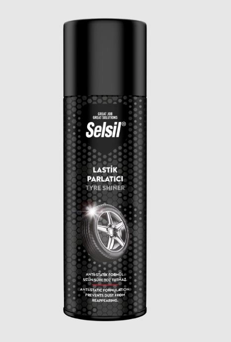 Selsil Lastik Parlatıcı Sprey 500 ml