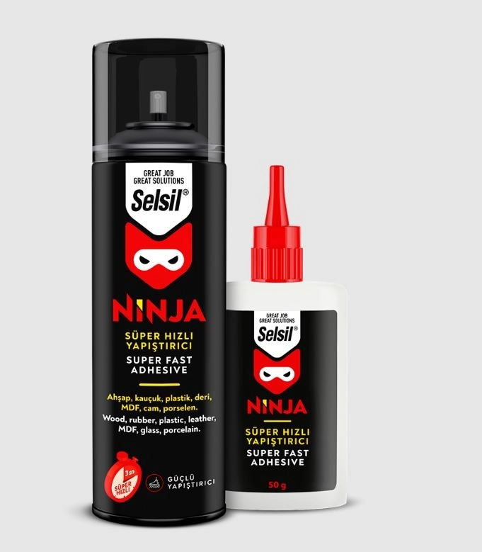 Selsil Ninja Mdf Hızlı Yapıştırıcı 200 Ml + 50 Ml