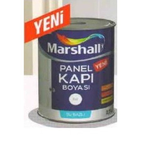 Marshall Su Bazlı Panel Kapı Boyası 1lt (Beyaz)