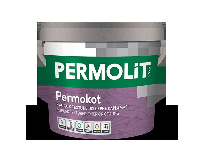 Permolit Permokot Kauçuk Texture Dış Cephe Kaplaması 20 Kg