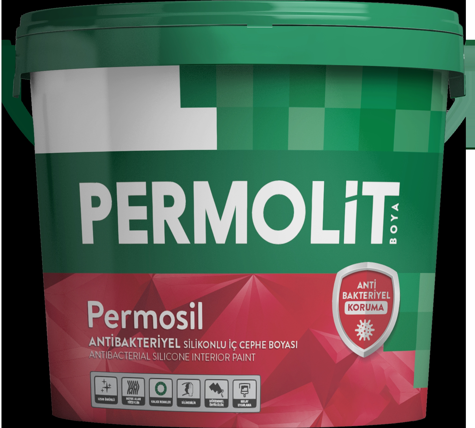 Permosil Antibakteriyel Silikonlu İç Cephe Boyası 20 Kg