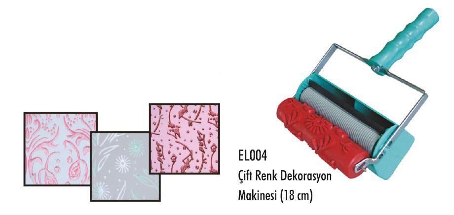 18 CM ÇİFT HAZNELİ DESENLİ RULO MAKİNASI (SADECE MAKİNA) Fiyat