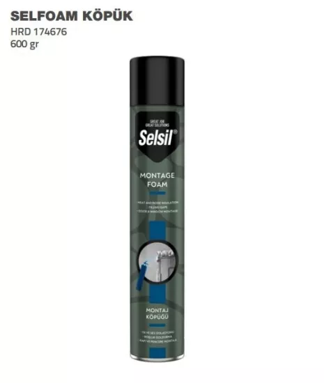 Selsil Selfoam Poliüratan Montaj Köpüğü 600 gr