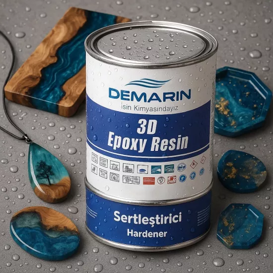 Demarin 3D Şeffaf Epoksi Reçine 1 Kg