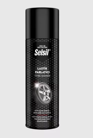 Selsil Lastik Parlatıcı Sprey 500 ml