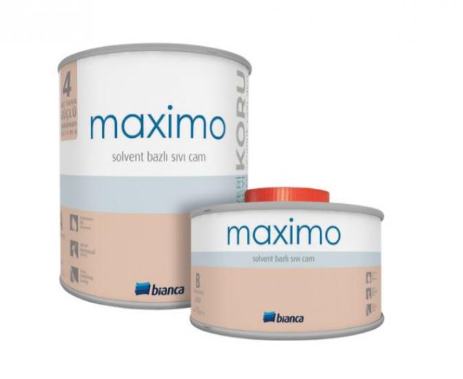 Bianca Maximo Solvent Bazlı Sıvı Cam 0,5 Litre Parlak