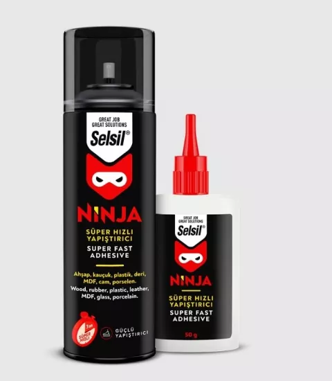 Selsil Ninja Mdf Hızlı Yapıştırıcı 200 Ml + 50 Ml