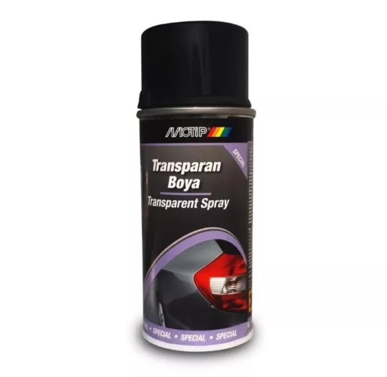 Motip Transparan Stop Far Sprey Boya SİYAH 150 ml - Stop Boyası