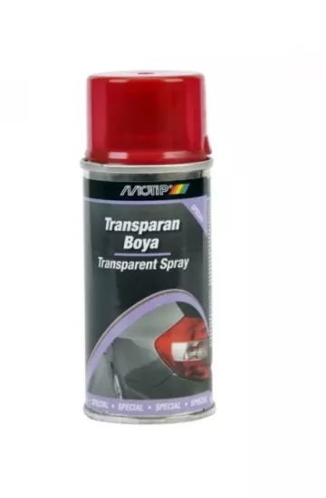 Motip Transparan Stop Far Sprey Boya KIRMIZI 150 ml - Stop Boyası